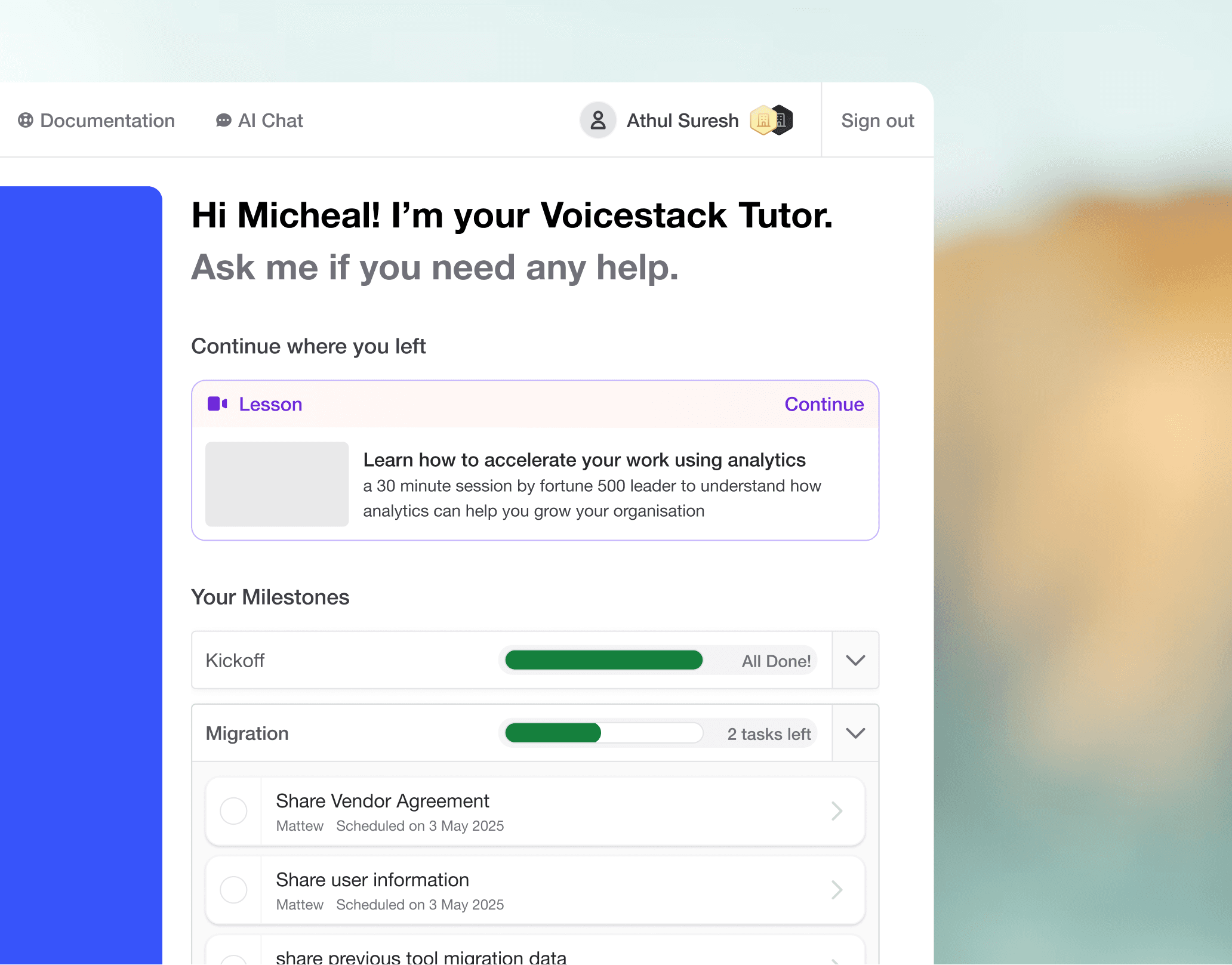 Personalised User Portal All Users